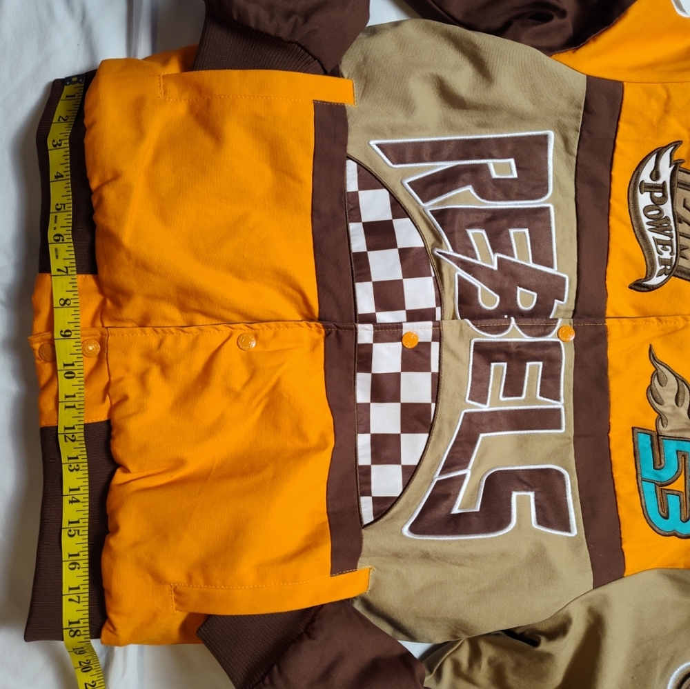 NWT Rebels Racing Jacket Small - Orange and Brown - Picture 8 of 13